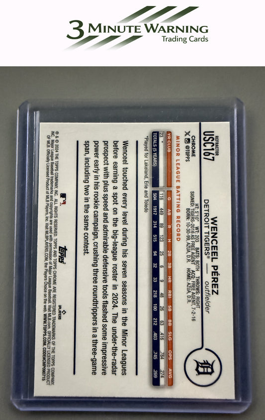 2024 Topps Chrome Update #USC167 Wenceel Perez Prism Refractor
