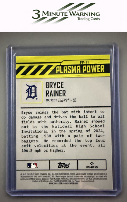 2024 Bowman Draft #PP-11 Bryce Rainer Plasma Power