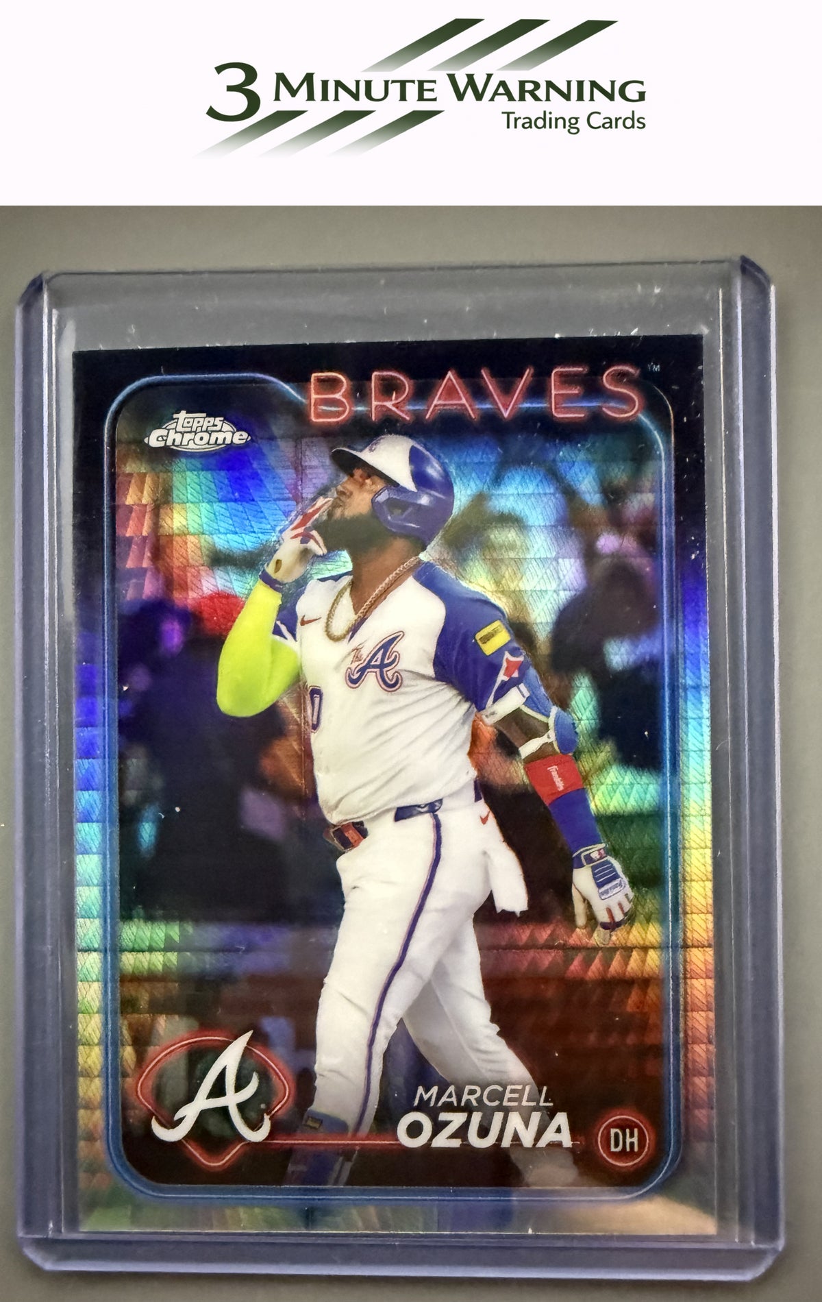 2024 Topps Chrome Update #USC93 Marcell Ozuna Prism Refractor