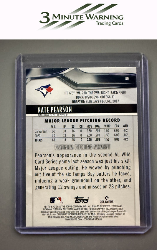 2021 Bowman Platinum #80 Nate Pearson