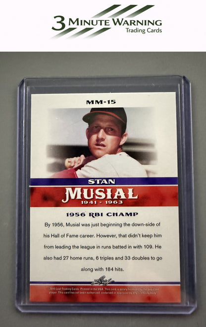 2015 Leaf Heroes of Baseball #MM-15 Stan Musial Stan Musial Milestones