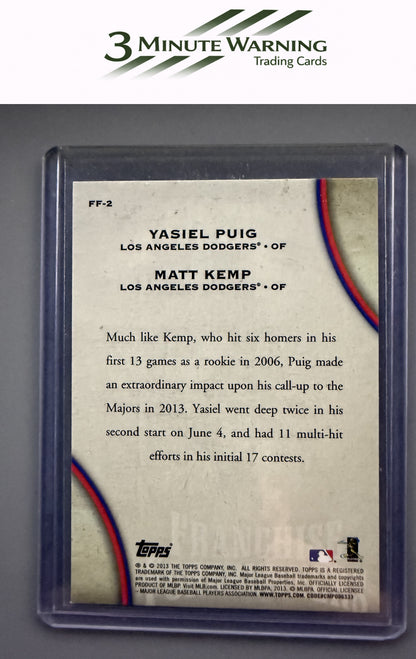 2013 Topps Update #FF-2 Yasiel Puig / Matt Kemp Franchise Forerunners