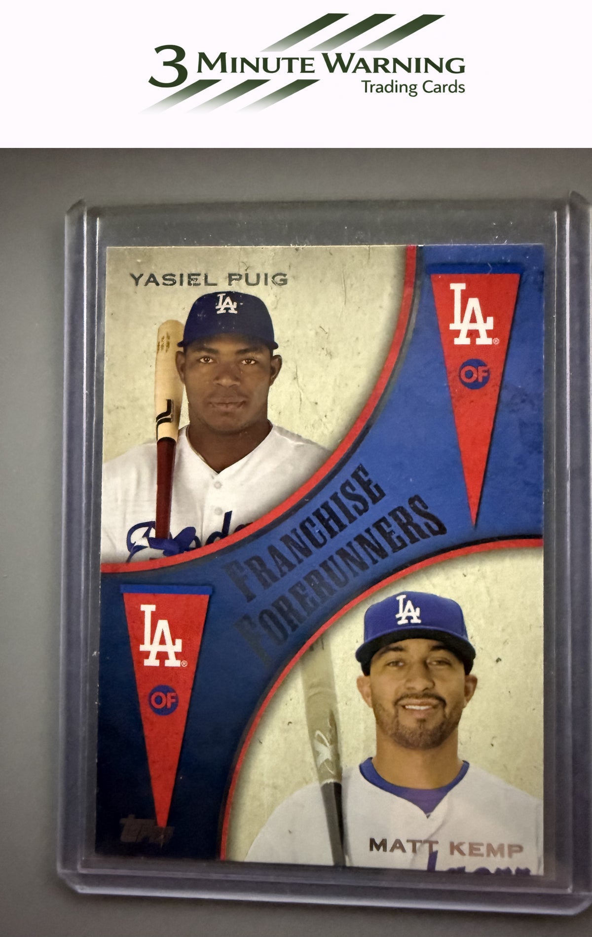 2013 Topps Update #FF-2 Yasiel Puig / Matt Kemp Franchise Forerunners