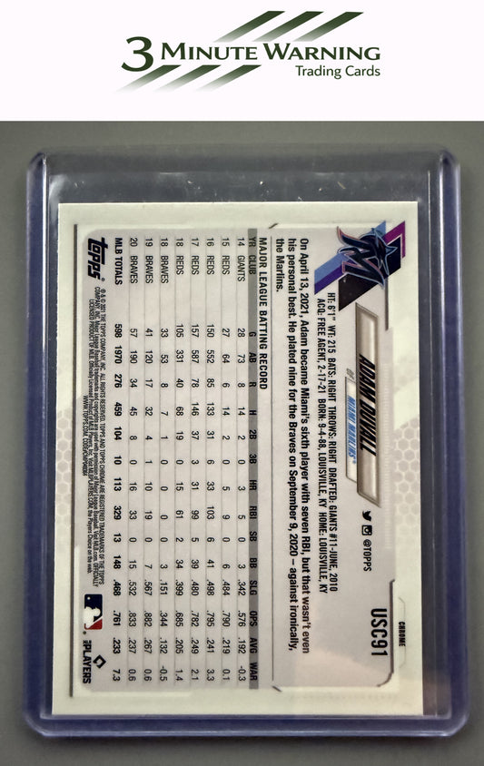 2021 Topps Chrome Update #USC91 Adam Duvall