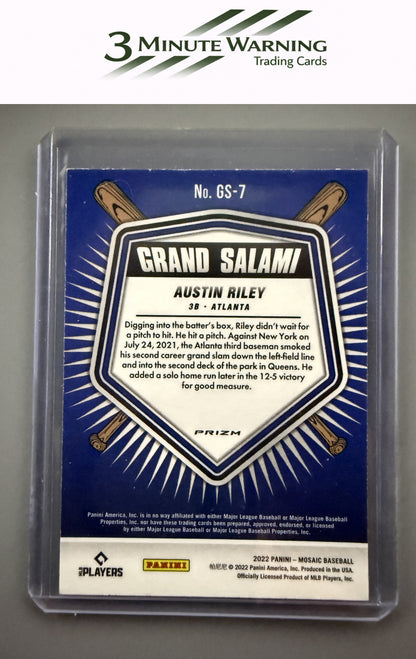 2022 Panini Mosaic #GS-7 Austin Riley Grand Salami Green Mosaic