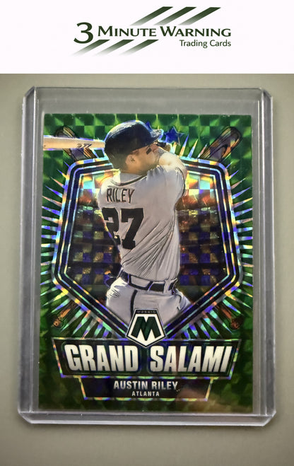 2022 Panini Mosaic #GS-7 Austin Riley Grand Salami Green Mosaic