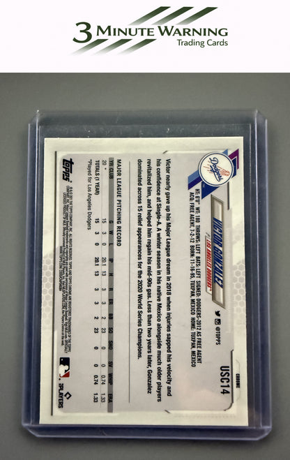 2021 Topps Chrome Update #USC14 Victor Gonzalez Purple Refractor