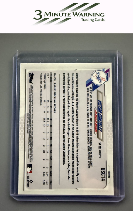 2021 Topps Chrome Update #USC14 Victor Gonzalez Purple Refractor