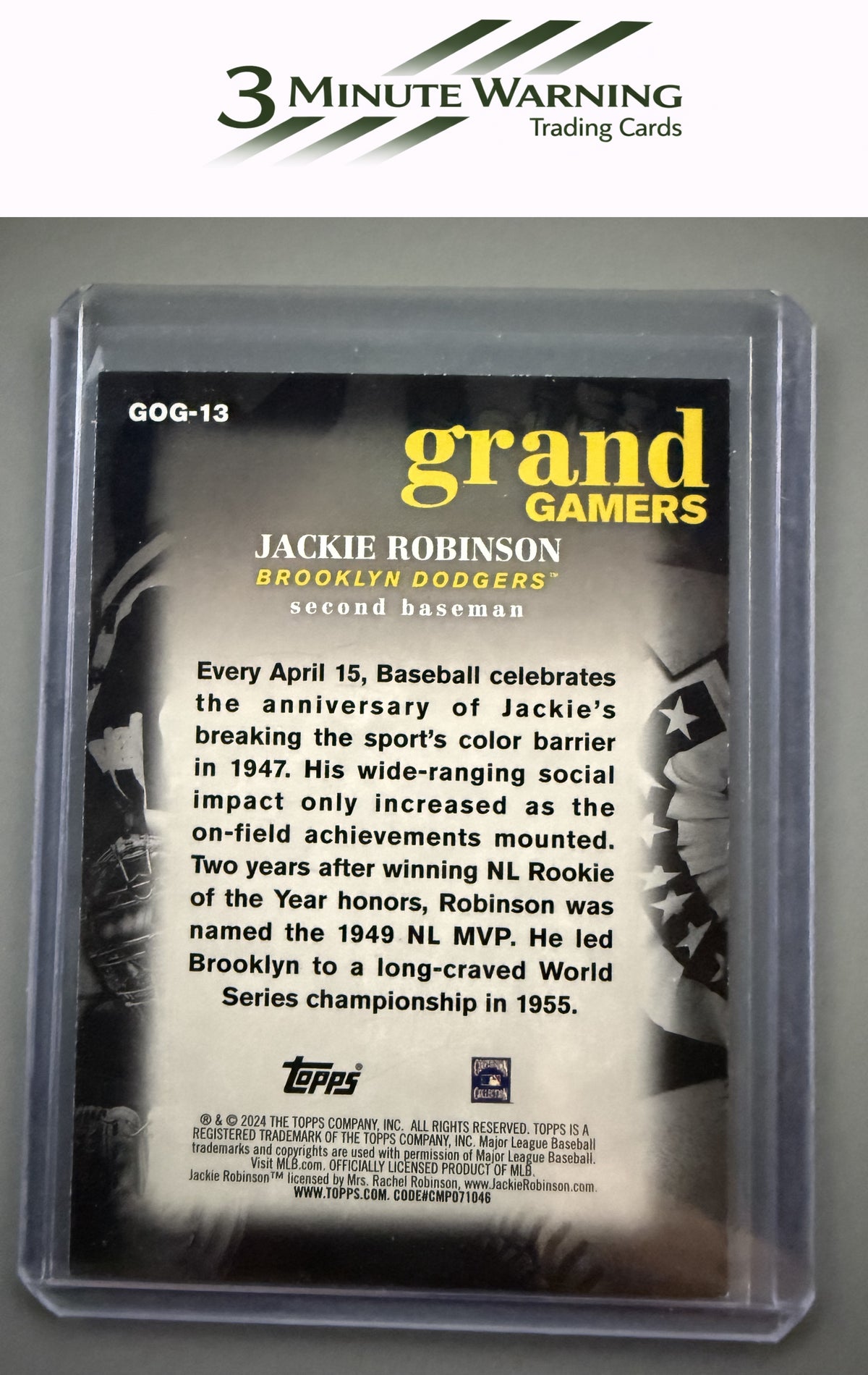 2024 Topps #GOG-13 Jackie Robinson Grand Gamers