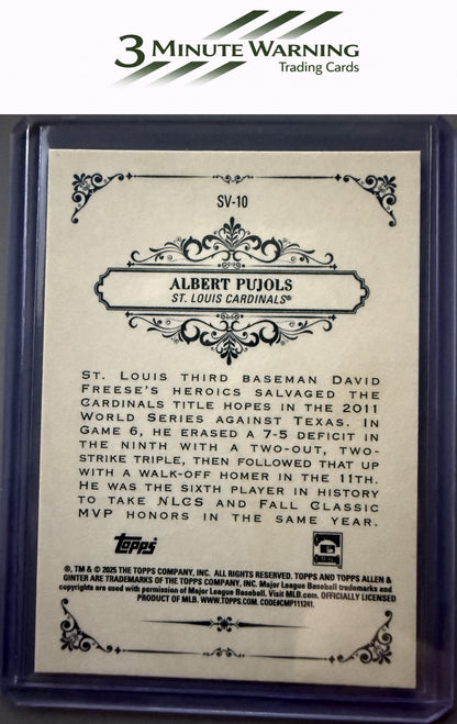 2025 Topps Allen & Ginter #SV-10 Albert Pujols Sweet Victory