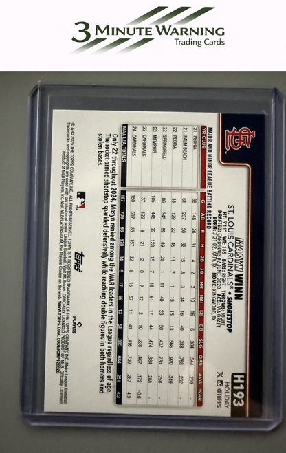 2025 Topps Holiday #H193 Masyn Winn