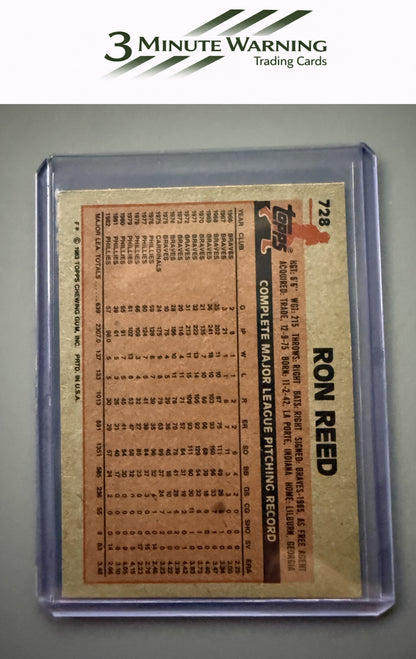1983 Topps #728 Ron Reed