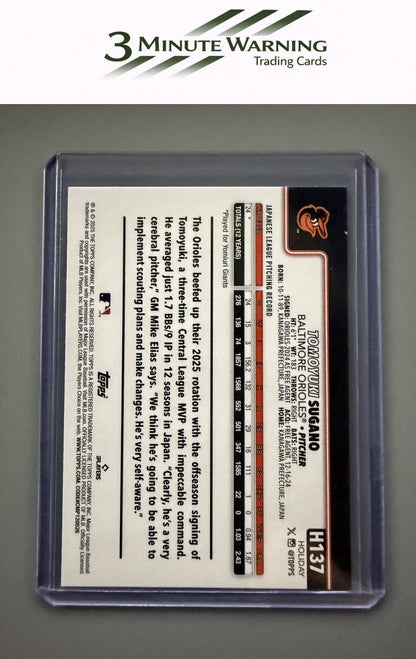 2025 Topps Holiday #H137 Tomoyuki Sugano