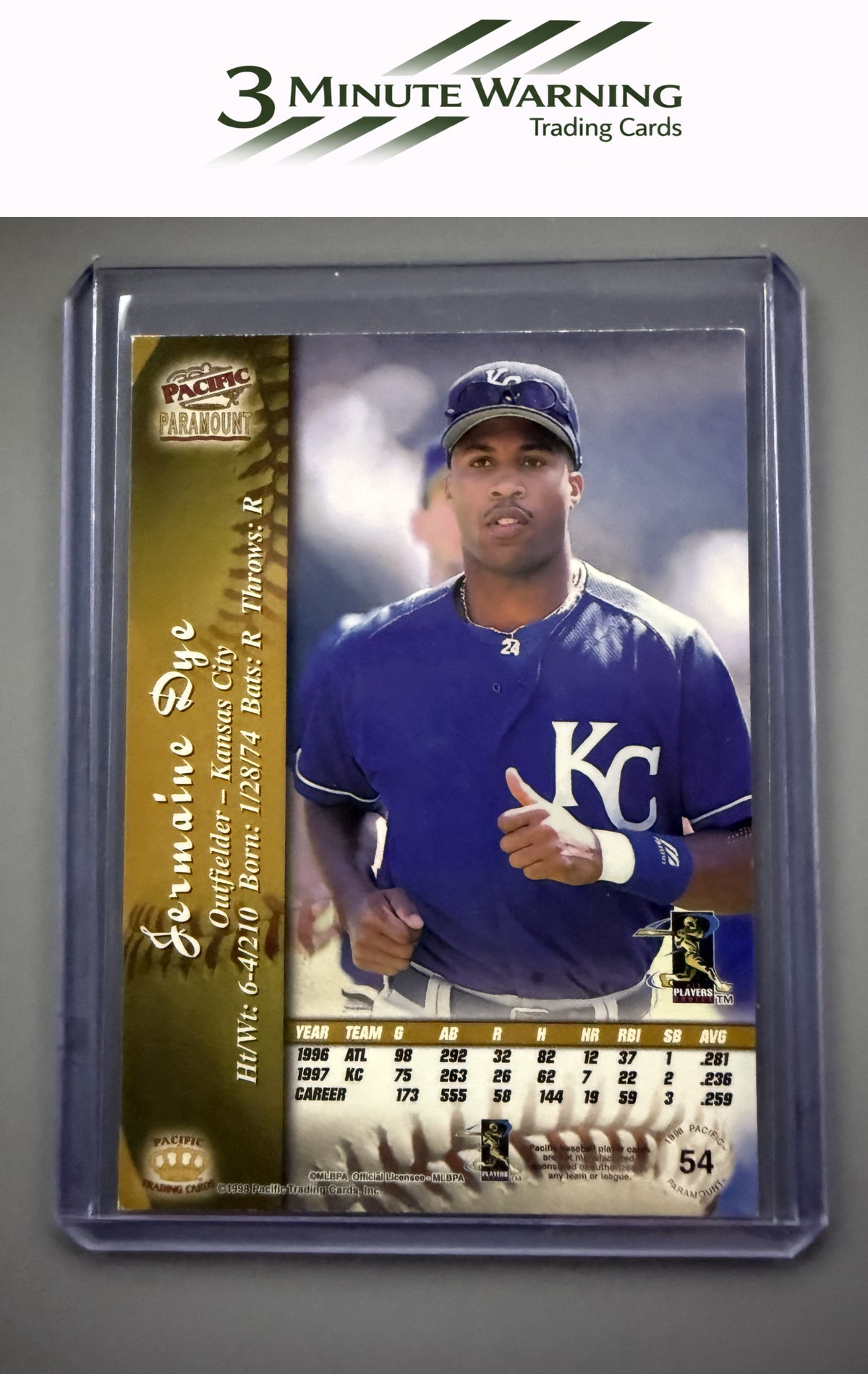 1998 Pacific Paramount #54 Jermaine Dye Red
