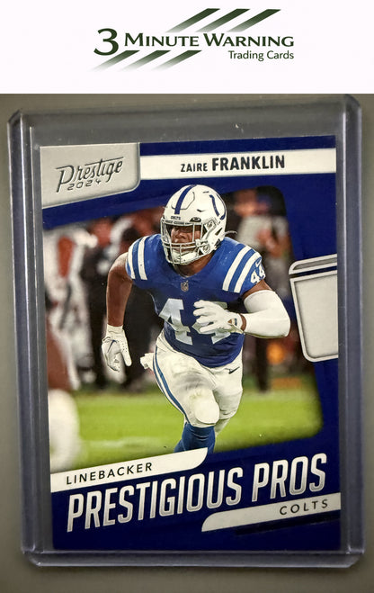 2024 Panini Prestige #PP-ZFN Zaire Franklin Prestigious Pros