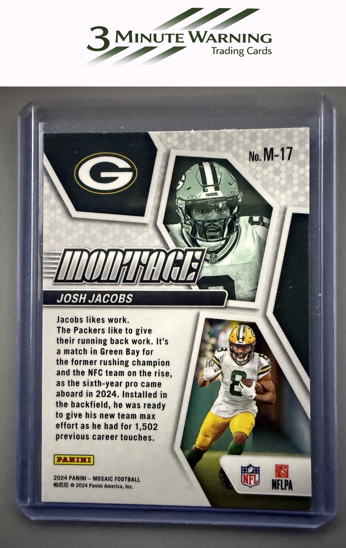 2024 Panini Mosaic #M-17 Josh Jacobs Montage
