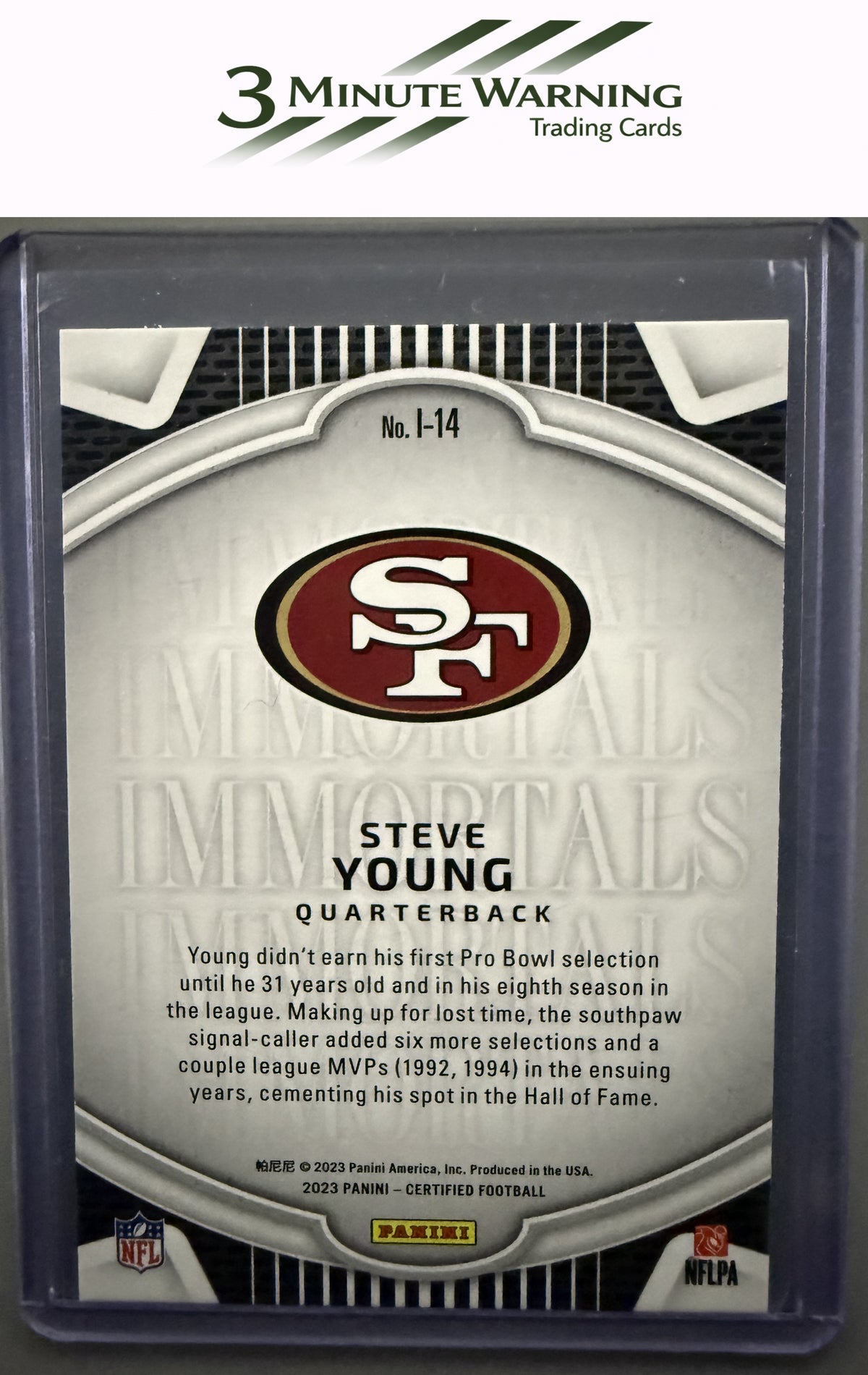 2023 Panini Certified #I-14 Steve Young Immortals