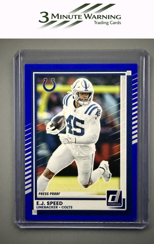 2025 Donruss #284 E.J. Speed Press Proofs Blue