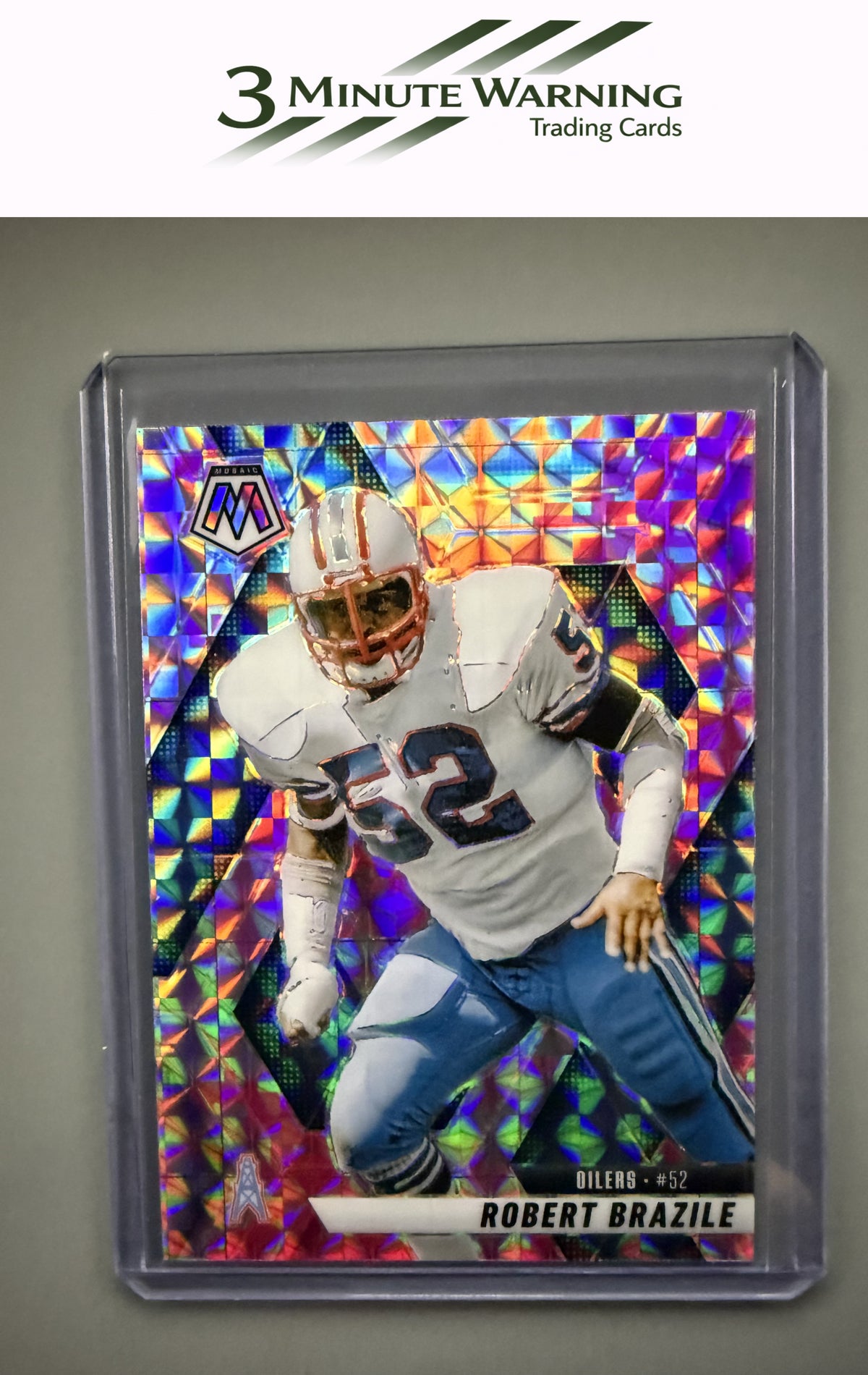 2025 Panini Mosaic #132 Robert Brazile Mosaic Camo Pink
