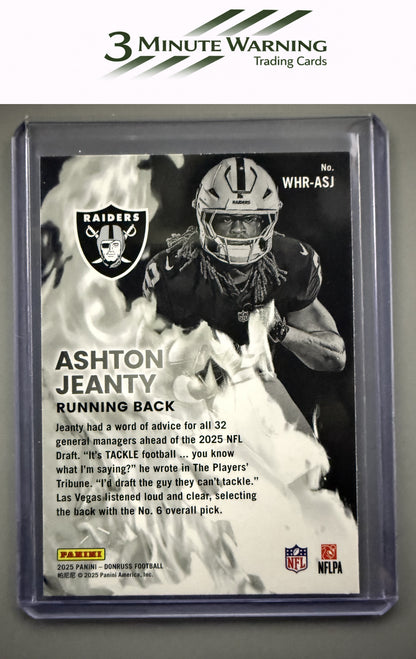 2025 Donruss #WHR-ASJ Ashton Jeanty White Hot Rookies