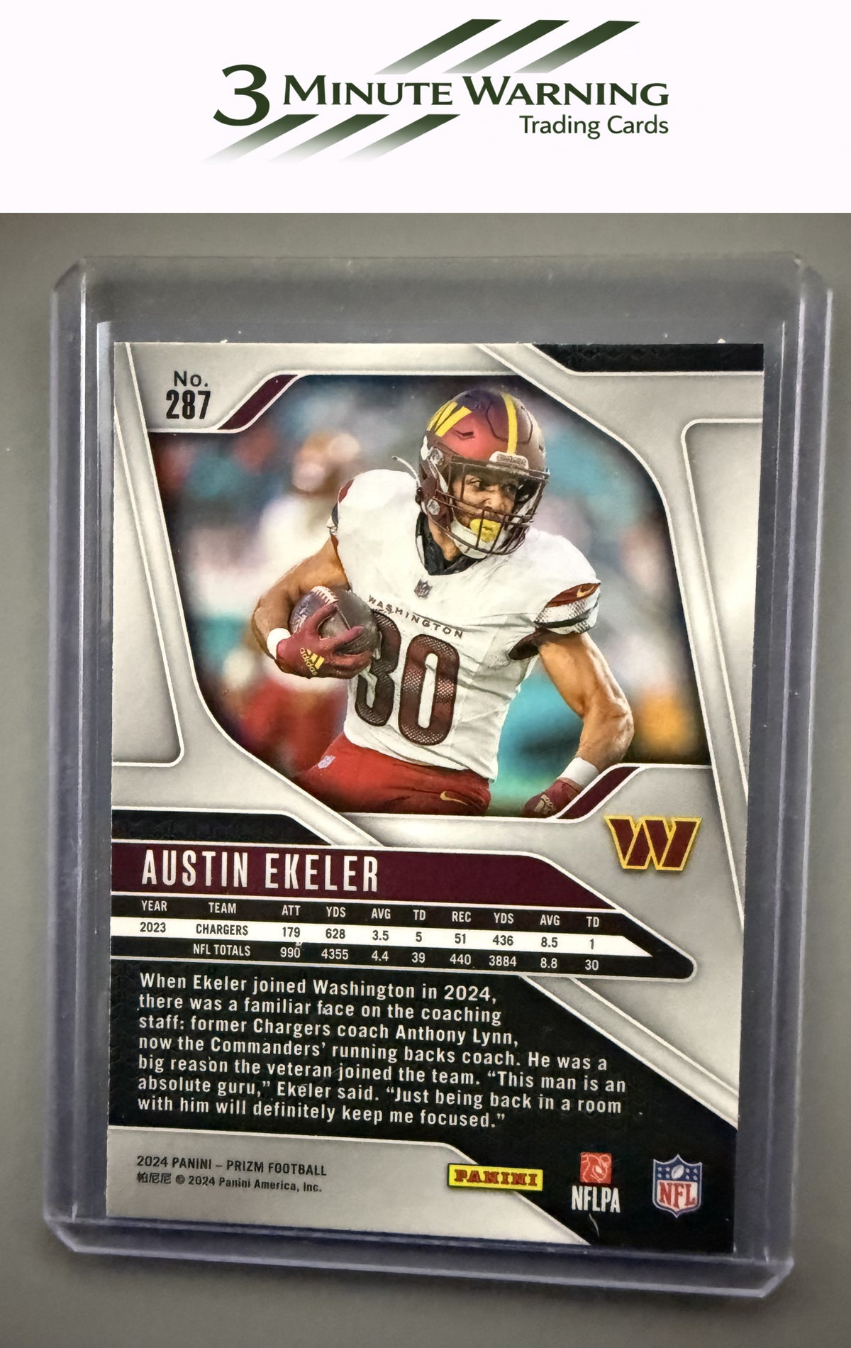 2024 Panini Prizm #287 Austin Ekeler