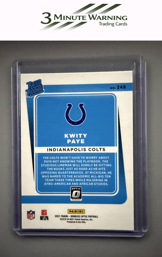 2021 Donruss Optic #248 Kwity Paye