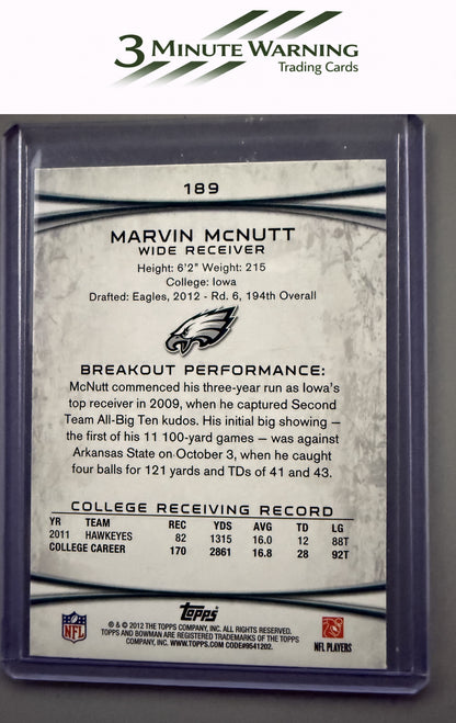 2012 Bowman #189 Marvin McNutt