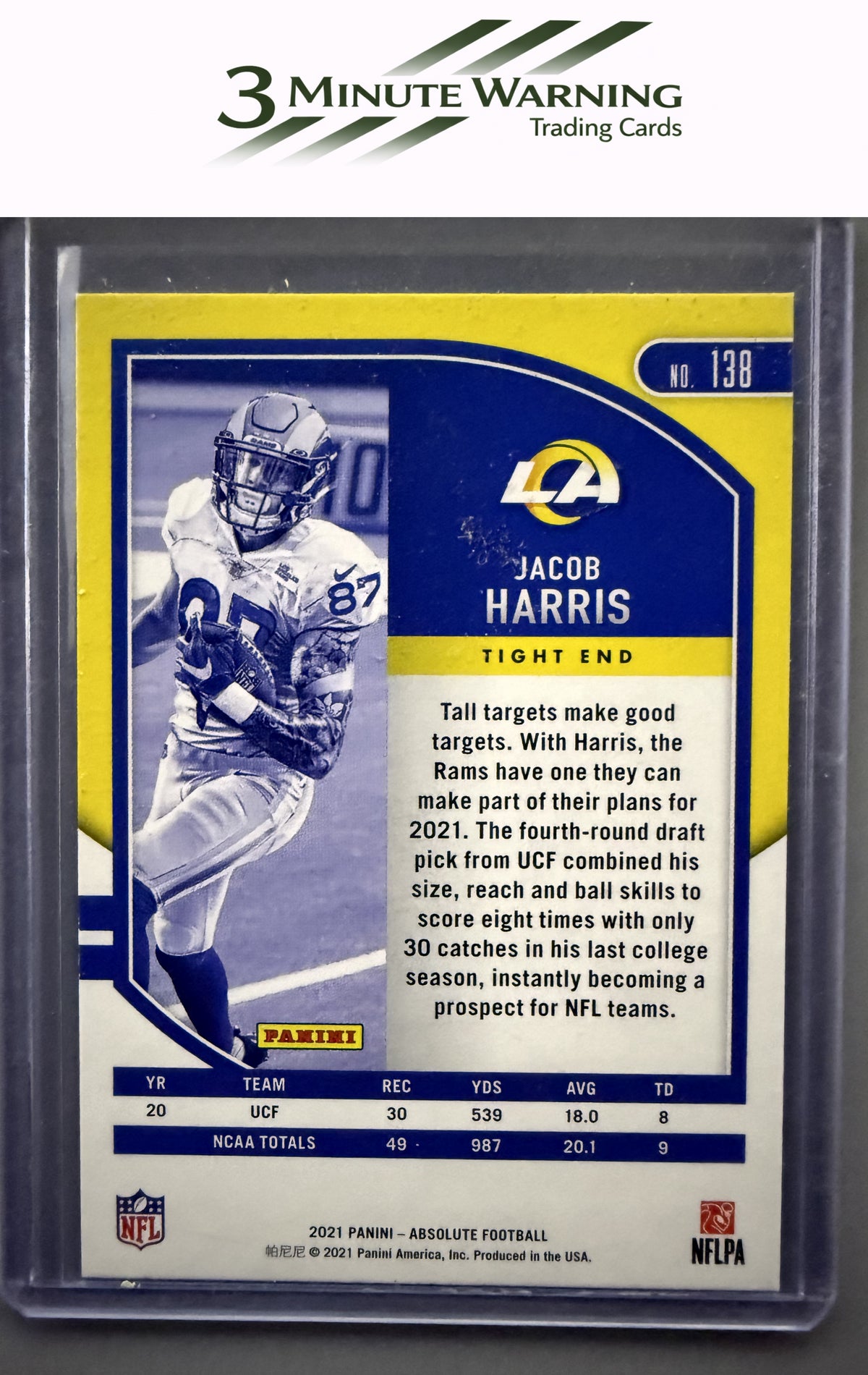 2021 Panini Absolute #138 Jacob Harris Retail