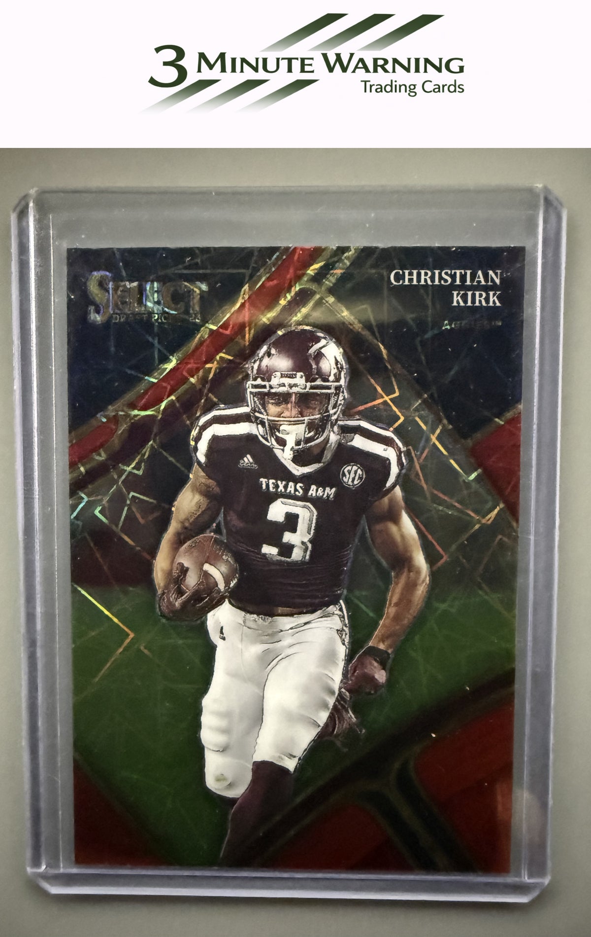 2023 Panini Select Draft Picks #165 Christian Kirk Red Lazer Prizm