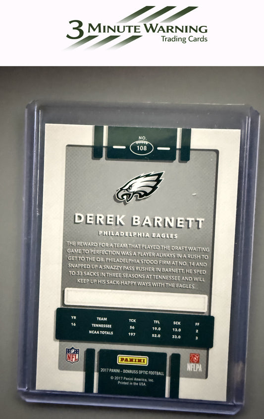 2017 Donruss Optic #108 Derek Barnett
