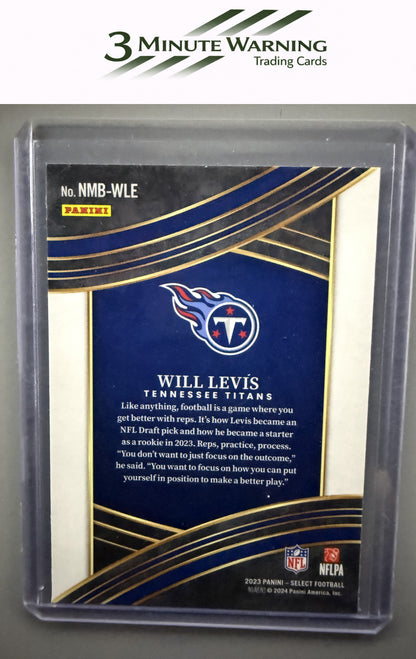2023 Panini Select #NMB-WLE Will Levis Numbers