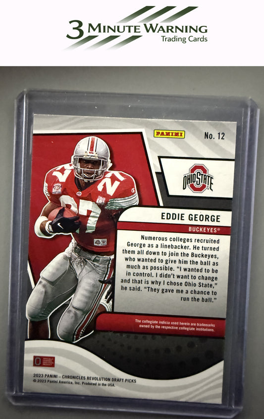 2023 Panini Chronicles Draft Picks #12 Eddie George Revolution