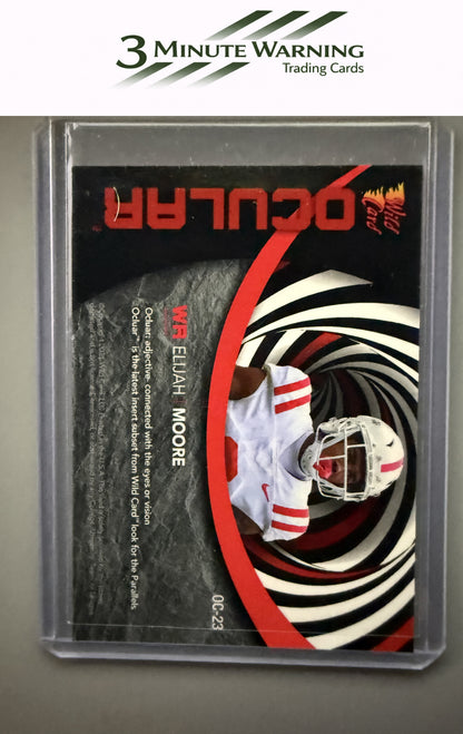 2021 Wild Card Alumination #OC-23 Elijah Moore Ocular Single Swirl Red