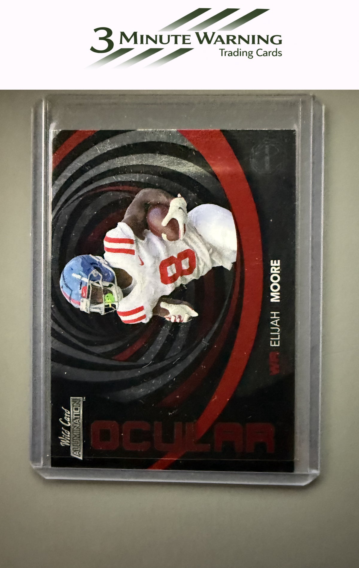 2021 Wild Card Alumination #OC-23 Elijah Moore Ocular Single Swirl Red