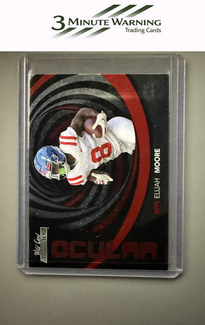 2021 Wild Card Alumination #OC-23 Elijah Moore Ocular Single Swirl Red