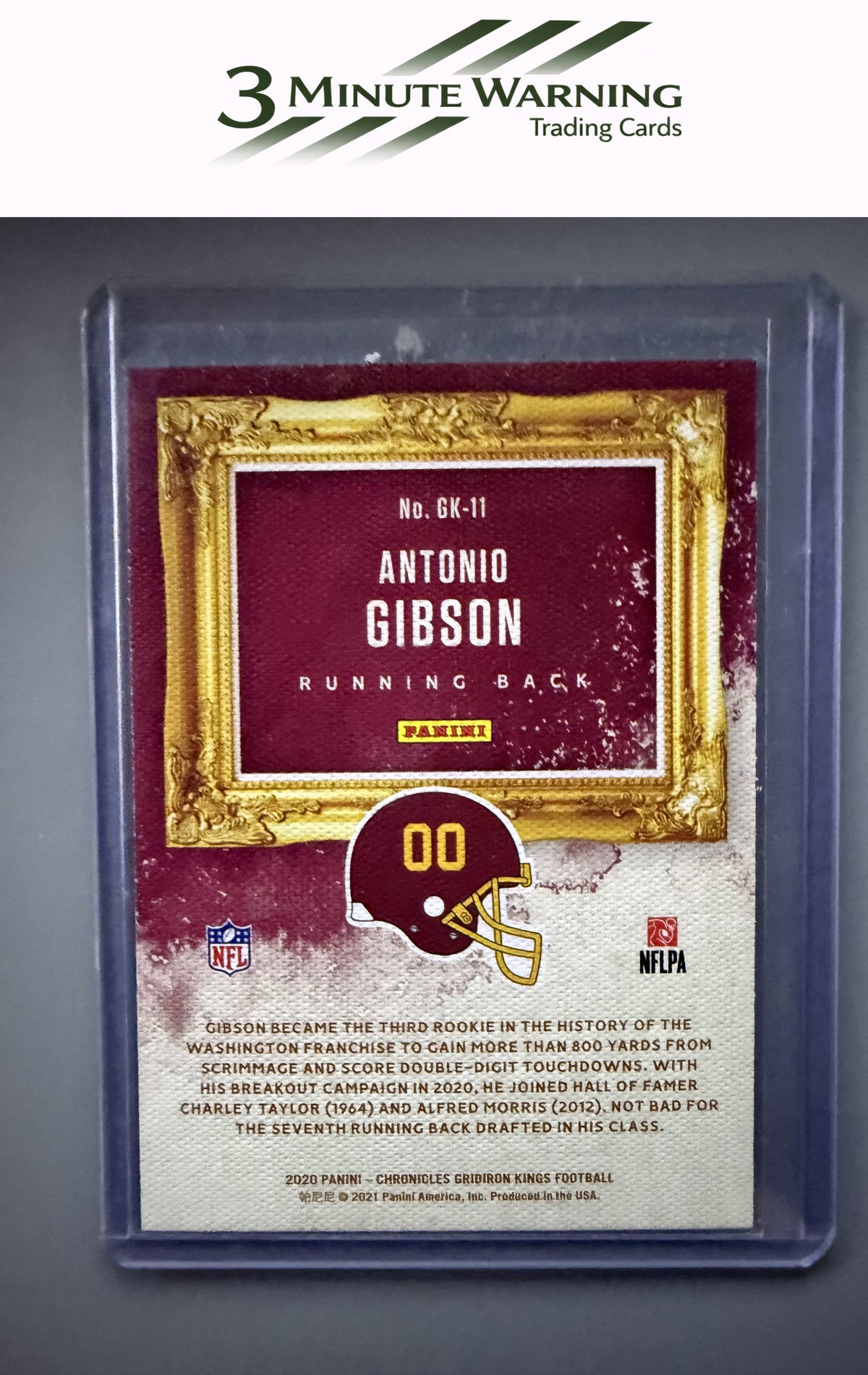 2020 Panini Chronicles #GK-11 Antonio Gibson Gridiron Kings