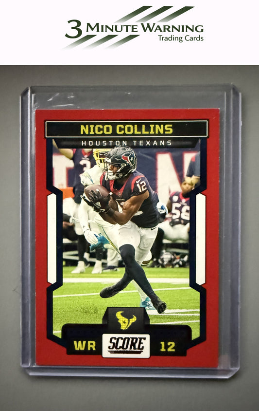 2023 Score #7 Nico Collins Red