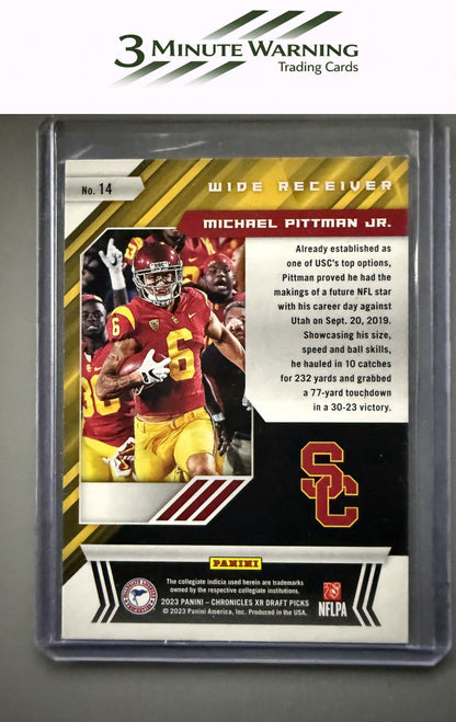 2023 Panini Chronicles Draft Picks #14 Michael Pittman Jr. XR