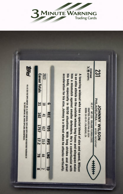 2024 Topps Chrome #231 Johnny Wilson Prism Refractor