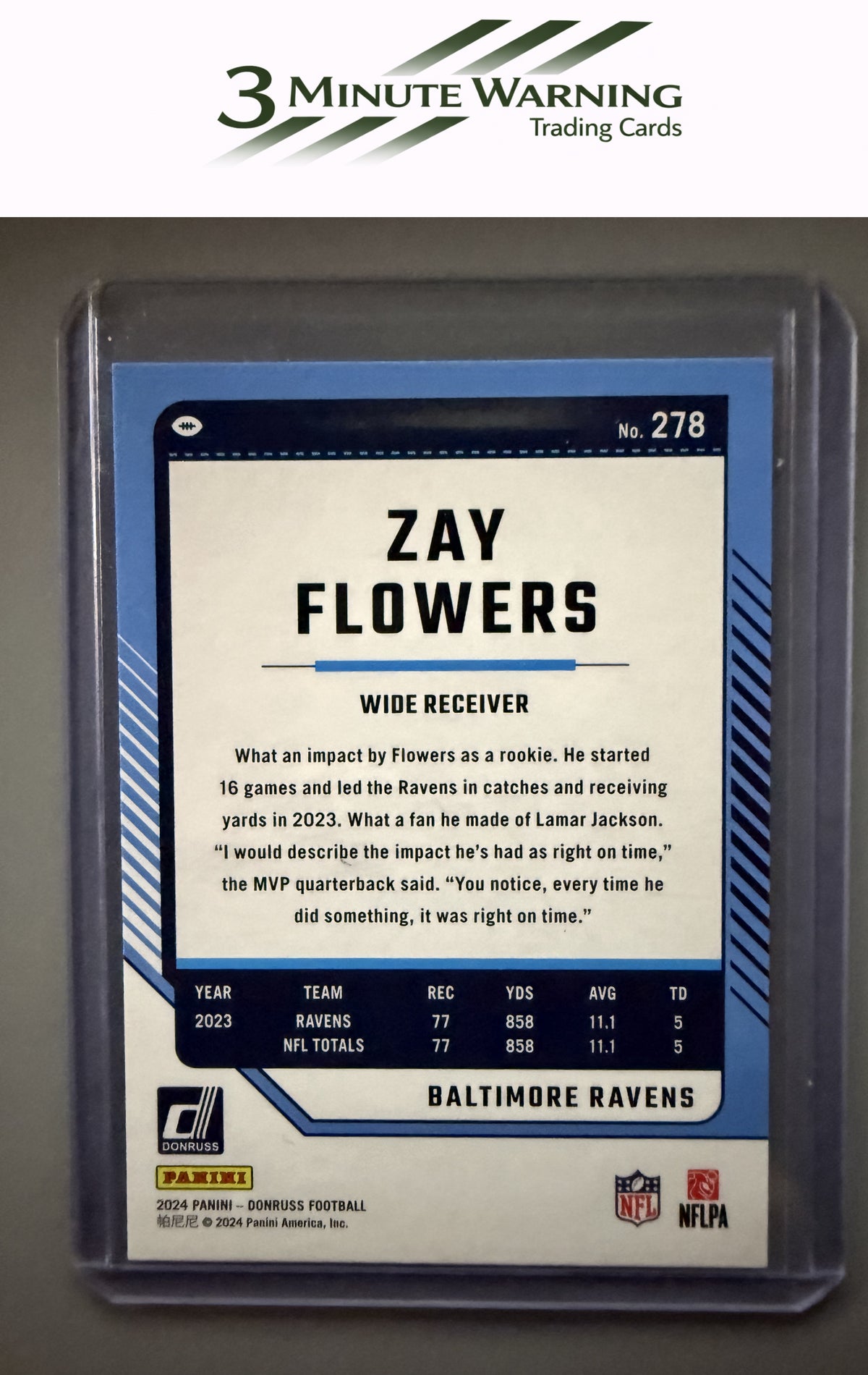 2024 Donruss #278 Zay Flowers