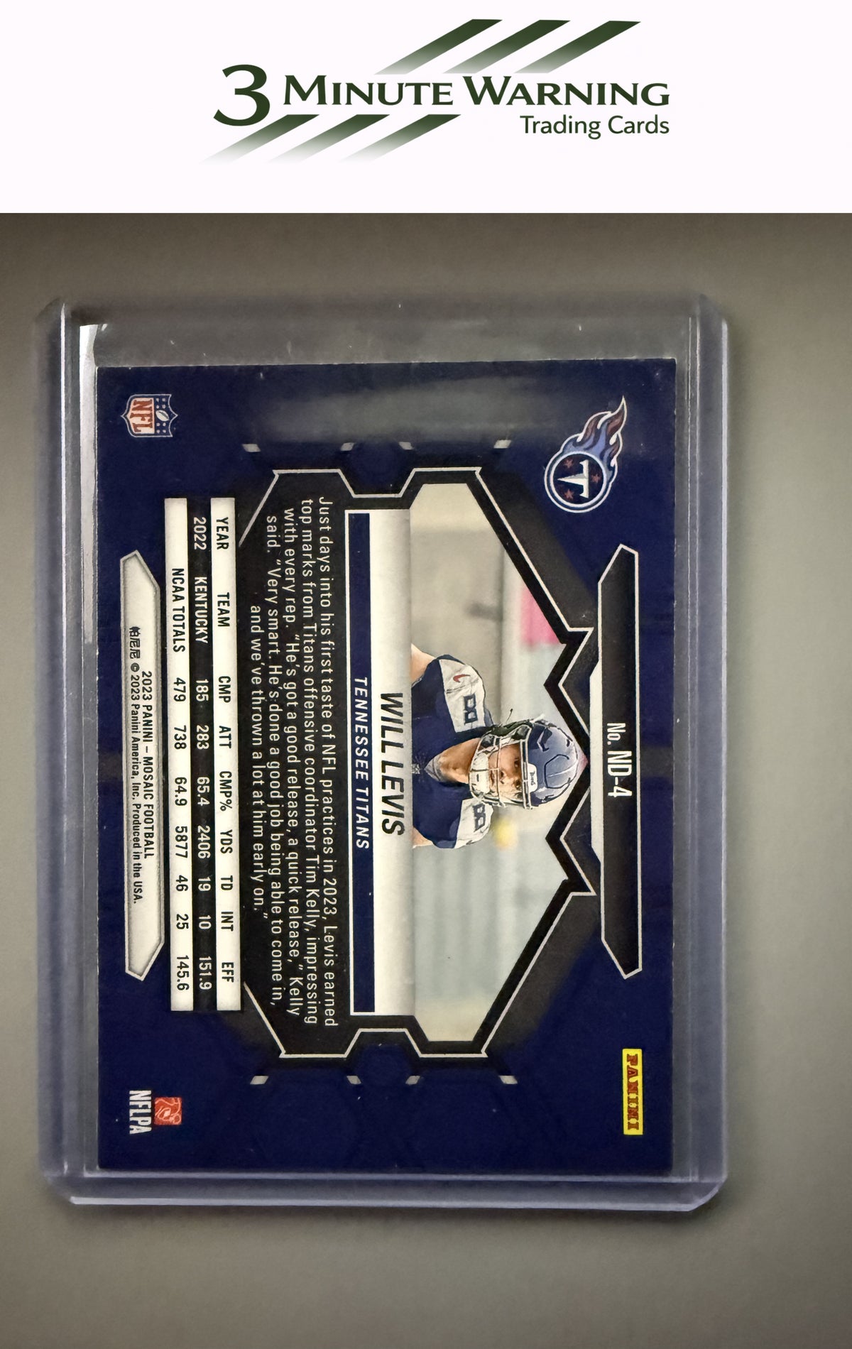 2023 Panini Mosaic #ND-4 Will Levis
