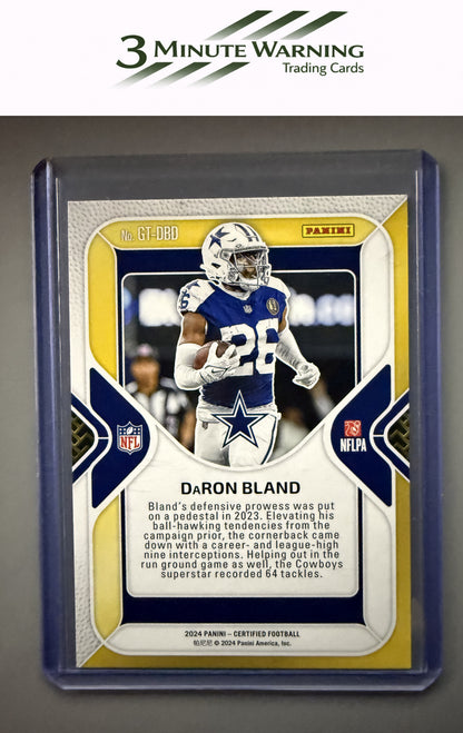 2024 Panini Certified #GT-DBD DaRon Bland Gold Team