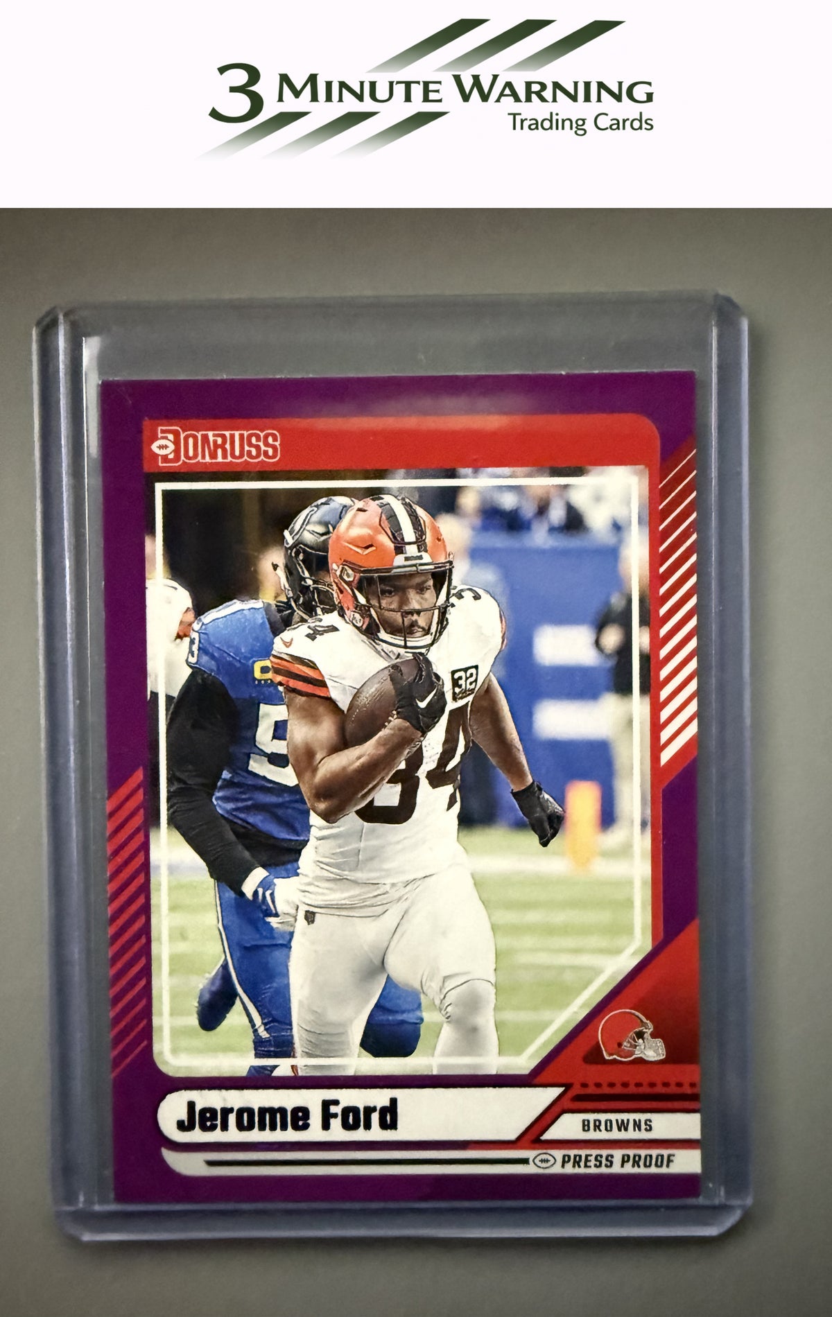 2024 Donruss #136 Jerome Ford Press Proof Purple