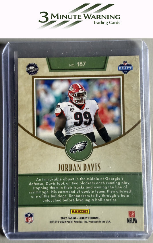 2022 Panini Legacy #187 Jordan Davis Premium Silver