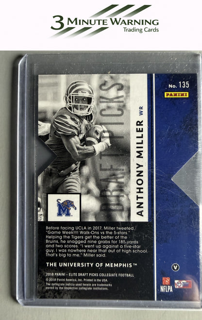 2018 Panini Elite Draft Picks #135 Anthony Miller Status Die Cut Orange