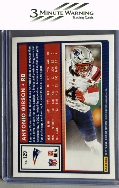 2025 Donruss #129 Antonio Gibson Press Proofs Blue