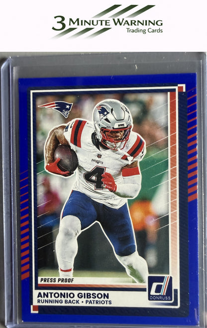 2025 Donruss #129 Antonio Gibson Press Proofs Blue