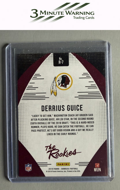 2018 Donruss #R-7 Derrius Guice The Rookies