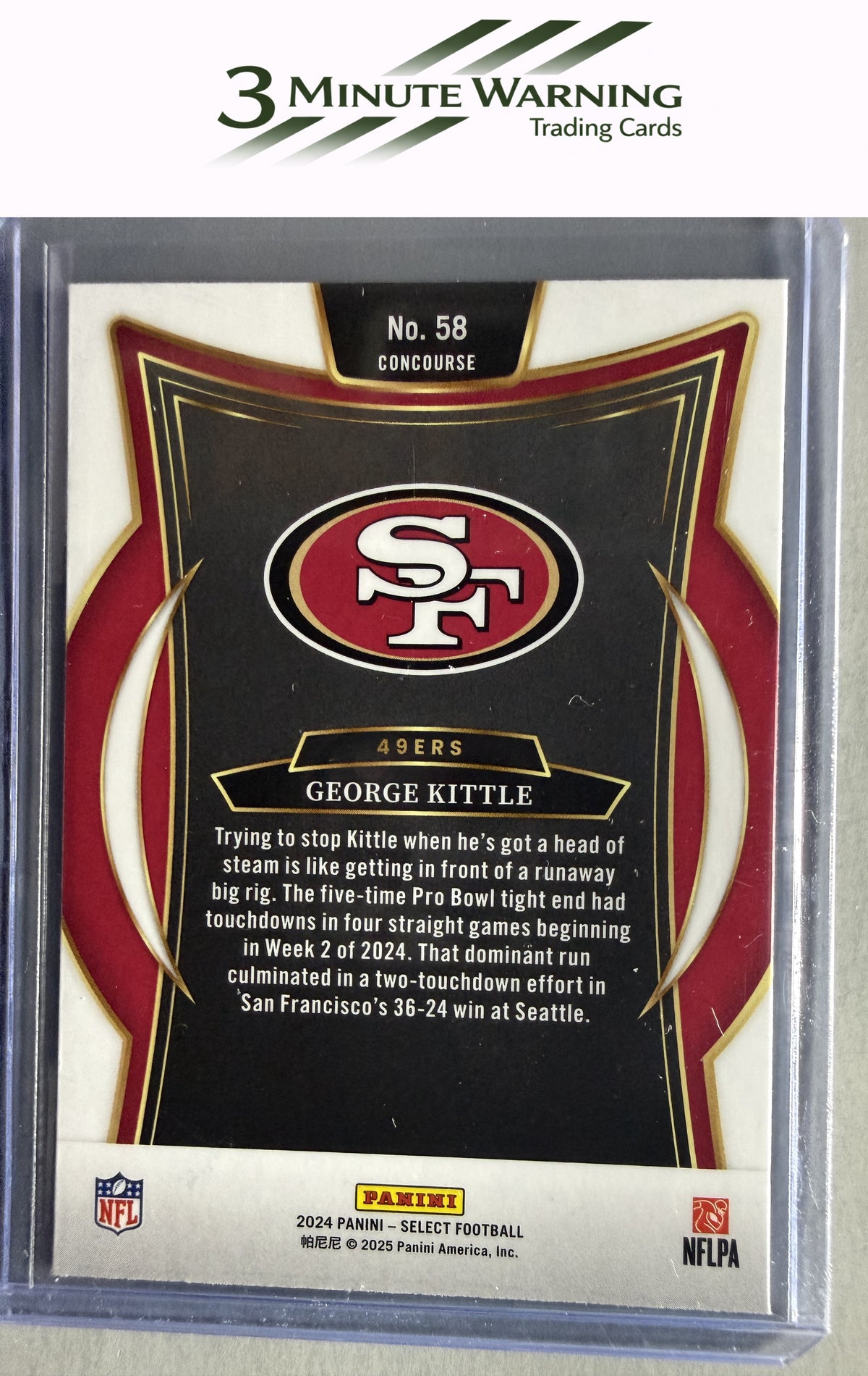 2024 Panini Select #58 George Kittle