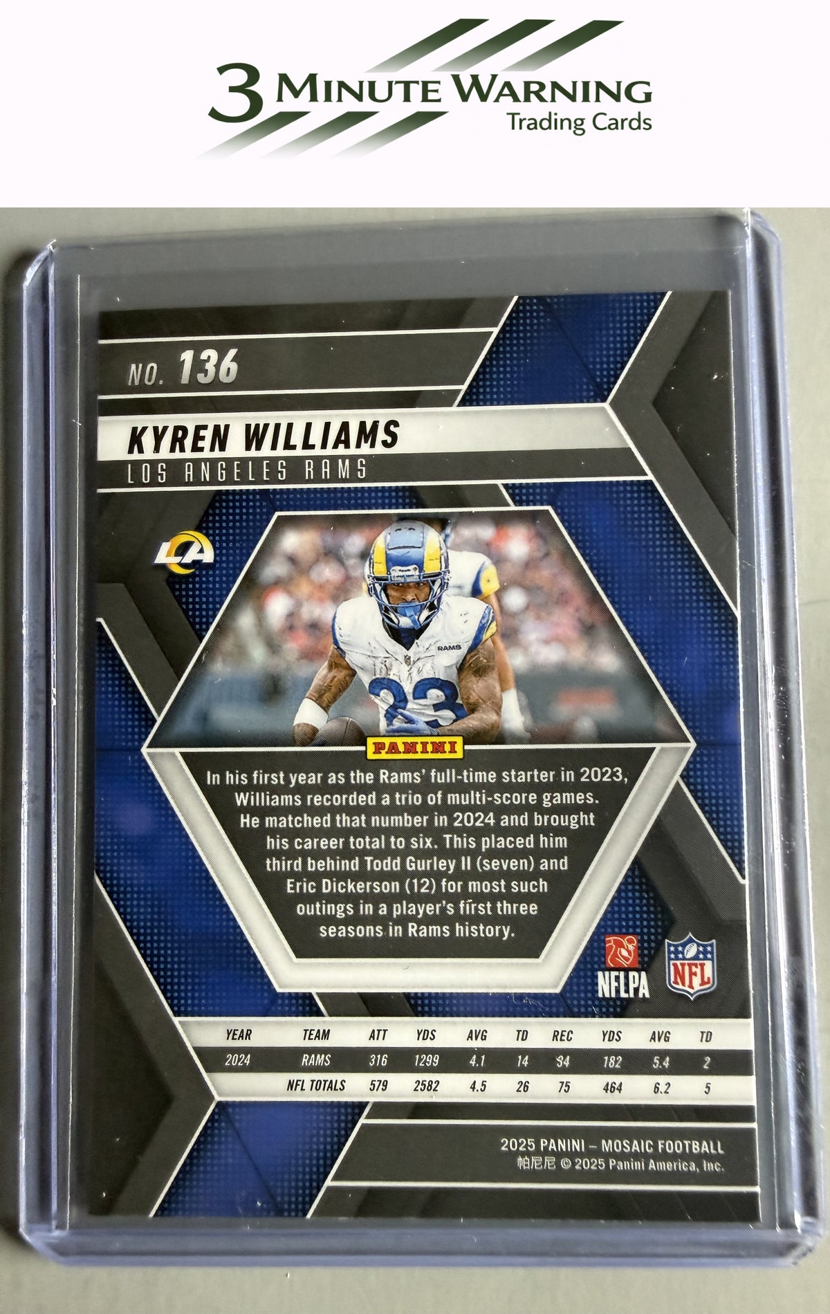 2025 Panini Mosaic #136 Kyren Williams